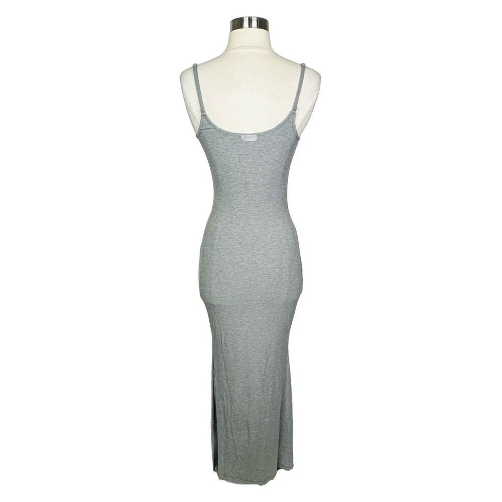 SKIMS Soft Lounge Long Slip Dress - Heather Gray - Size Large - Picture 4 of 8